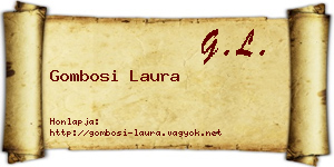 Gombosi Laura névjegykártya